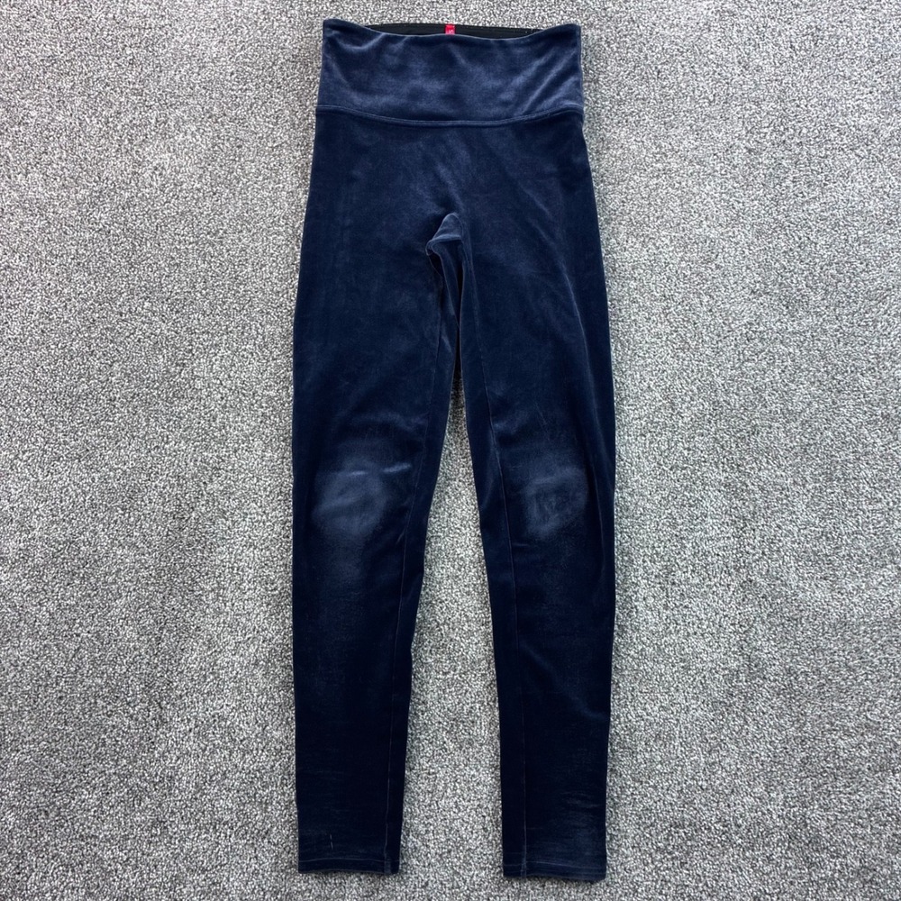 SPANX Ready To Wow Velvet Leggings Women's S Office Siren High Waisted Sexy 2070